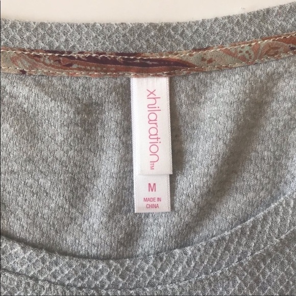 Xhilaration Long Sleeve Lace Trimmed Tee - Picture 4 of 8